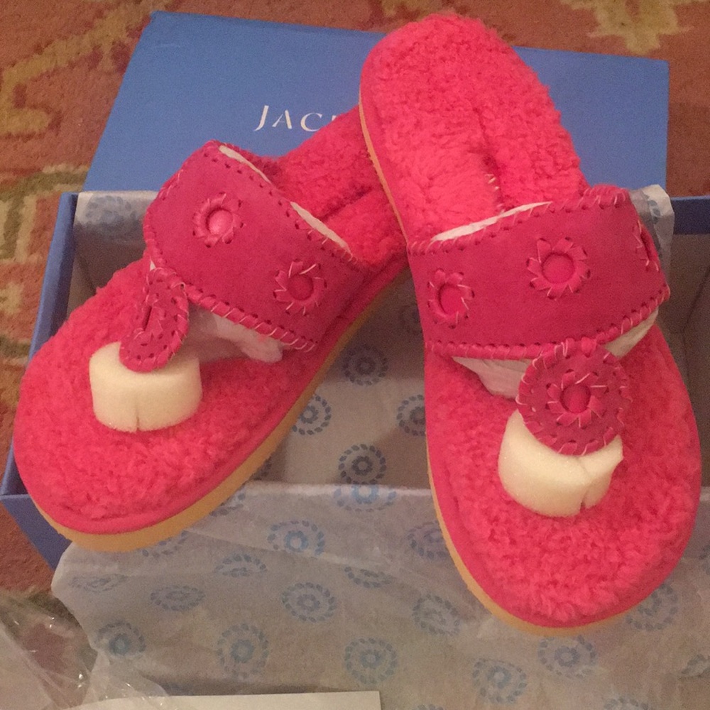Jack Rogers Jacks Slipper Magenta 9M